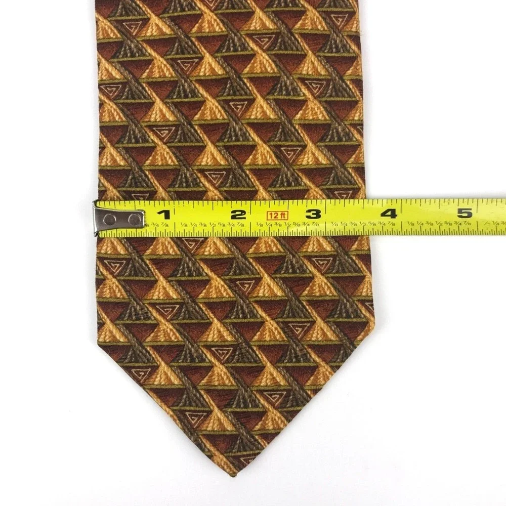 ERMENEGILDO ZEGNA Tie Silk Elegant 👔 Necktie 100% Silk Made In Italy 3.5 x 58